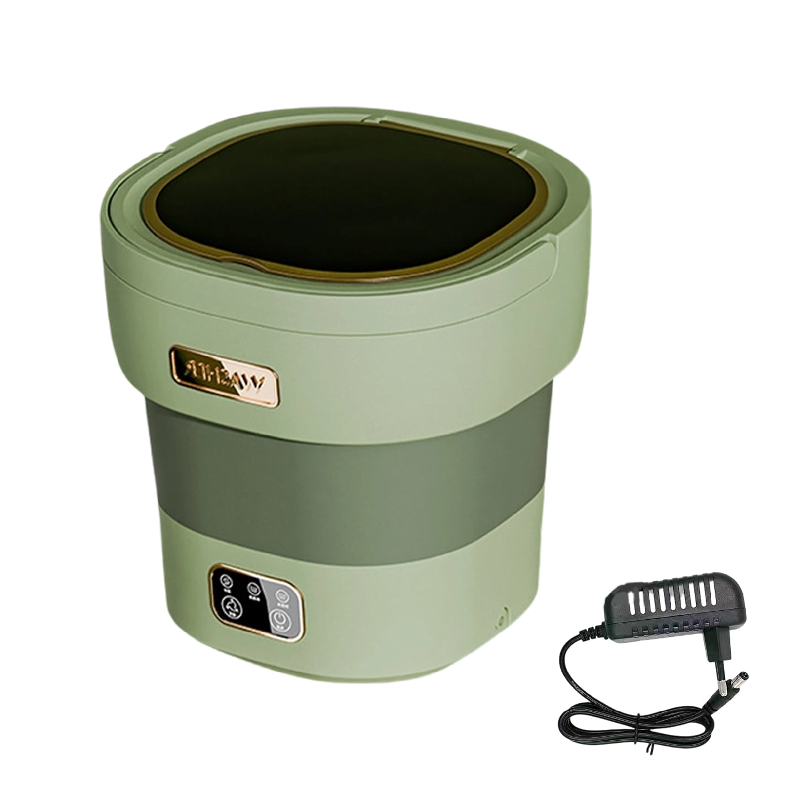 Miniss Portable Washing Machine, 12L Compact Travel Washer with Auto Dry & Quiet for Underwear, Socks