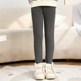 thumbnail image 6 of Splozh Toddler Leggings Winter Girls Bottoming Padded Thickened Children's Pants Children's Casual Pants Winter Baby Girl Pants Outside Grey,5-6 Years, 6 of 7