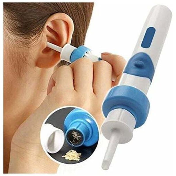 Automatic Ear Wax Cleaner, Electric Ear Suction Tool for Adults Kids, Compatible with Oral-B, Includes Batteries