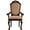 Espresso, variant on Exquisite Floral Motifs - Enhance Your Dining Experience with These Unique Arm Chairs
