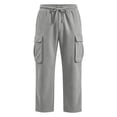 thumbnail image 4 of CONZONE Boys Lined Sweatpants Wide Leg Casual Pants for Child Elastic Waist Warm Fall Winter Athletic Jogger Pants with Pockets, 4 of 4
