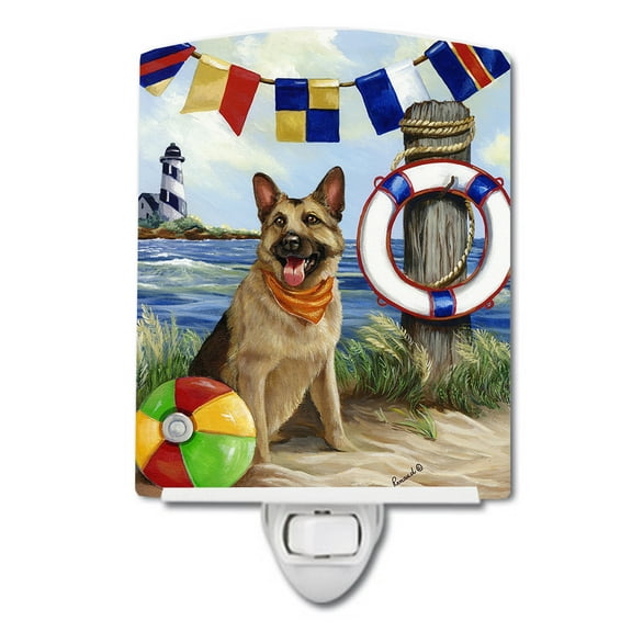 German Shepherd Life Saver Ceramic Night Light