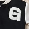 thumbnail image 6 of SONGGE Stylish Girls Outfit Sets 2 Piece Embroidered Letter Snap Front Long Sleeve Jacket With Solid Color Pleated Skirt For Baby Toddler And Kids Fashion Back To School Comfort Clothes Sets, 6 of 8
