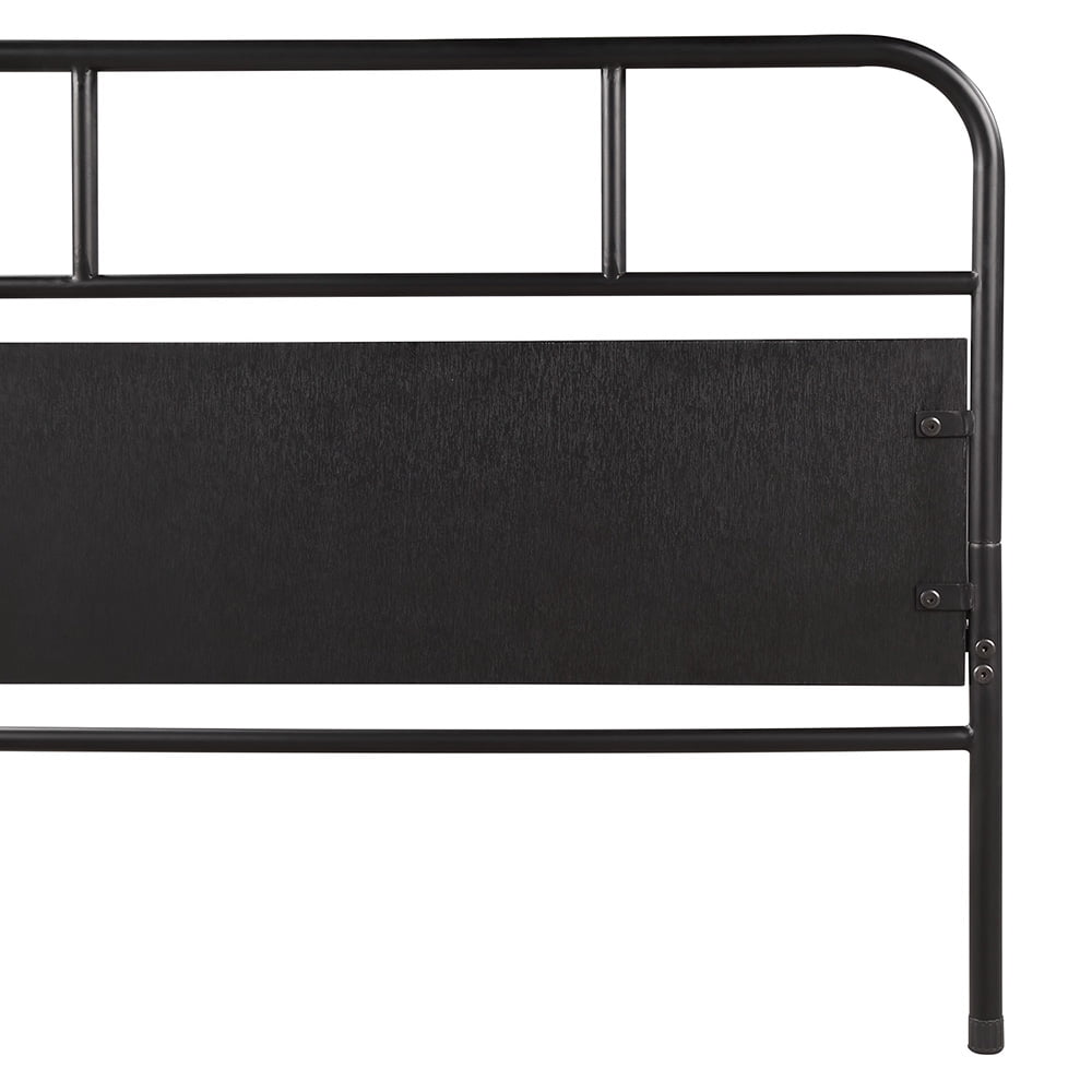Private Jungle Metal Daybed Platform Beds, Steel Bed Frame with Trundle Built-in Casters,Twin/Black Private Jungle Metal Daybed Platform Beds, Steel Bed Frame with Trundle Built-in Casters,Twin/Black