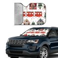 thumbnail image 2 of Yiaed Christmas Houses Print Car Windshield Sunshade Front Auto Car Front Window Sun Shade Foldable Sun Visor Shield Cover Auto Accessories for Sedan SUV Truck-Small, 2 of 5