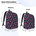 thumbnail image 3 of Honeii Ping Pong Rackets And Balls Print Canvas College Laptop Backpack, Durable Rucksack Travel Notebook Bag School Backpack Book Bag for Men Women-Medium, 3 of 7