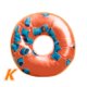 thumbnail image 1 of Soft Plush Pillow Stuffed Seat Pad Sweet Donut Foods Cushion Cover Case Toys, 1 of 2