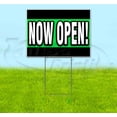 thumbnail image 1 of Now Open (18" x 24") Yard Sign, Includes Metal Step Stake, 1 of 6