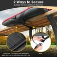 thumbnail image 4 of PNKKODW 25" Dual-Side Foldable Heated Stadium Seats with Back Support, Extra Portable Stadium Chair for Bleachers, USB 3 Levels of Heat, 5 Pockets for Outdoor Camping Winter Sports,Red(No Battery), 4 of 9