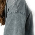 thumbnail image 4 of Women's Gameday Couture Gray Kansas State Wildcats Snow Washed Relaxed Fit Classic T-Shirt, 4 of 4