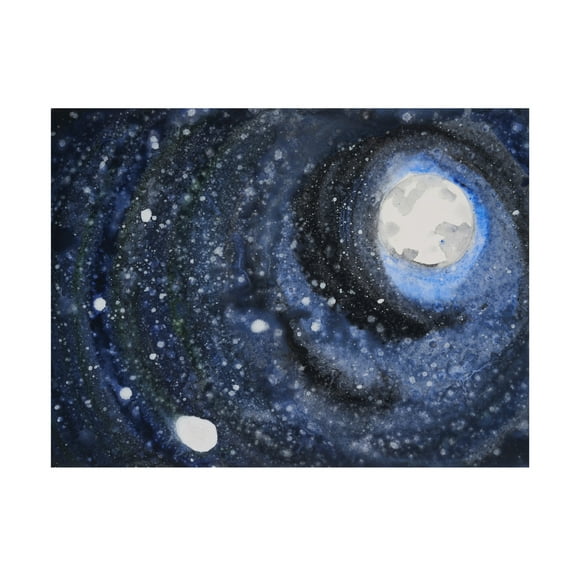 Canvas Wall Art - Erin McGee Ferrell 'Starry Night Sky III' Wall Art for Living Room, Bedroom, or Office Décor by Trademark Fine Art - 19 x 14 Inches