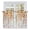 White, Yellow, variant on Beige Orange Leaves Fall Kitchen Tier Curtains 24 Inch Length, Thanksgiving Weeping Autumn Floral Light Filtering Cafe Curtains for Bathroom Sink, Small Window Curtain Drapes 2 Panels,27.5"Wx24"L