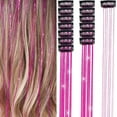 thumbnail image 4 of Oropel para el pelo, paquete de 5 unidades de oropel para el pelo con clip, oropel con purpurina colorida, extensiones de pelo, oropel, accesorios deslumbrantes para fiesta de pelo de hadas, 4 of 5
