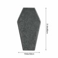 thumbnail image 3 of PSVFUJZ Coffin Shaped Halloween Bathroom Rug, 19.6x31.4 Inch Gothic Decor Bath Mat, Non-Slip Absorbent Microfiber Toilet Rug, Spooky Washroom Floor Carpet, Machine Washable, 3 of 6