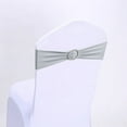 thumbnail image 4 of Spandex Chair Sashes Bows 10PCS Stretch Chair Cover Band with Buckle Slider Universal Elastic Chair Ties for Wedding Party Easter Ceremony Reception Banquet Decoration, 4 of 5