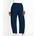 thumbnail image 6 of Womens Ankle Pants Quick Dry Hiking Pants Wide Leg High Waisted Baggy Trousers with Pockets Navy Blue XL, 6 of 10