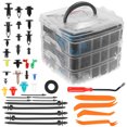 thumbnail image 1 of Unique Bargains 915 Pcs Universal Car Bumper Retainer Clips with Cable Ties and Fasteners Remover Multicolor, 1 of 7