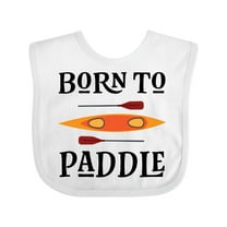 Inktastic Kayaking Born to Paddle Kayak Boys or Girls Baby Bib