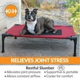 thumbnail image 6 of K&H Pet Products Original Pet Cot Elevated Dog Bed Red/Black Mesh Medium 32 X 25 X 7 Inches, 6 of 10