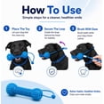 thumbnail image 6 of Dual-Action Canine Dental Prop,Dog Dental Chew Toy for Effortless Brushing,Interactive Treat-Dispensing Squeaky Bone,Pet Oral Care for Small,Medium,and Large Breeds (Blue-1pc), 6 of 9