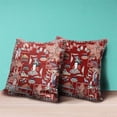 thumbnail image 2 of Wu Zetian Indoor/Outdoor Pillow in Red Gray Blue 28x28, 2 of 5