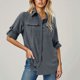 thumbnail image 2 of Sudaderas para mujer,Camisa de manga larga para mujer con protección solar UPF 50, de poliéster de secado rápido, con cuello en V para pesca y senderismo, sopatenor, 2 of 9