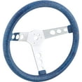 thumbnail image 4 of 13 Inch Blue Metalflake 60s Style Steering Wheel, 3-1/2 Dish, 4 of 5