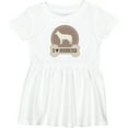 thumbnail image 3 of Inktastic Husky Dog I Love Huskies Girls Baby Dress, 3 of 5