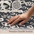 thumbnail image 5 of ODIKA 2'x3' Gray Cream Geometric Design Washable Throw Rug Modern Abstract Motif with Charcoal Accents Non-Slip, Low Profile, Flatwoven, Easy Care for Hallway, Study Room, 5 of 6