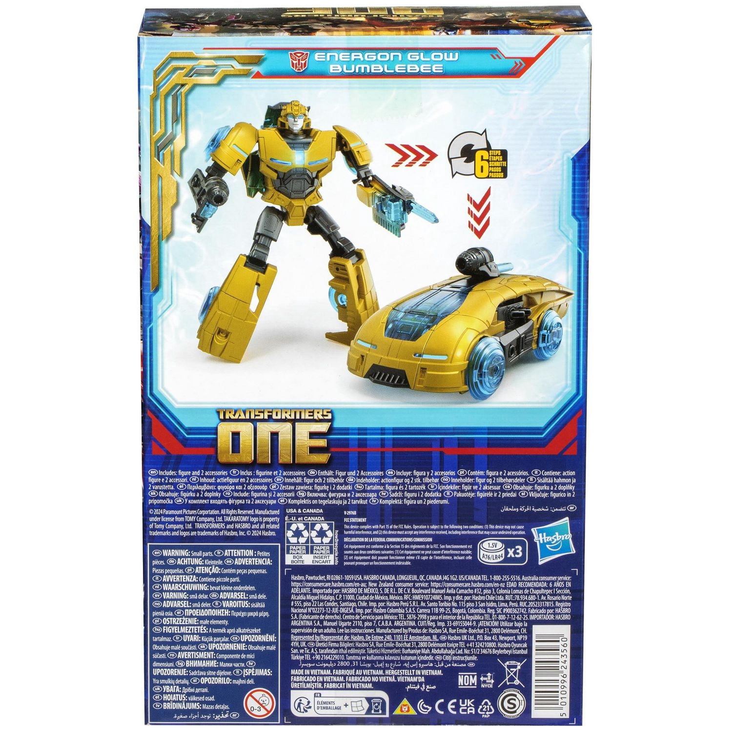 Transformers One Energon Glow Bumblebee (B-127) Action Figure