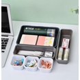 thumbnail image 5 of Desktop plastic sundries drawer divider combination storage box (White) 8 pcs, 5 of 5