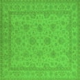 thumbnail image 1 of Ahgly Company Indoor Square Oriental Green Industrial Area Rugs, 3' Square, 1 of 4