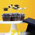 thumbnail image 4 of Oleegame 1PC 2023 Season Of Graduation Party Party Cake Insert Book Doctor Hat Cake Decorative Cake Insert Black, 4 of 6