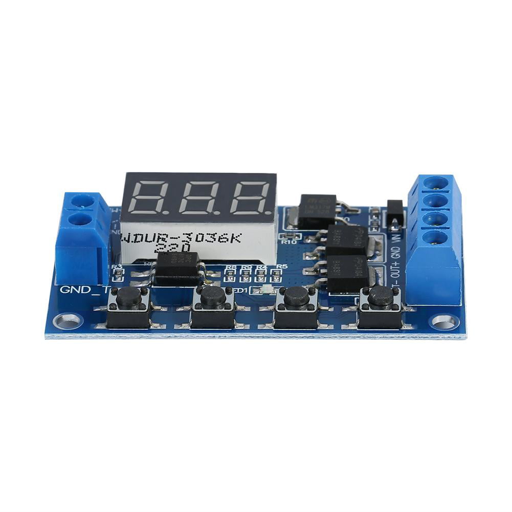 DC 12V Programmable Cycle Delay Time Turn On/Off Timer Relay Switch Module Board 