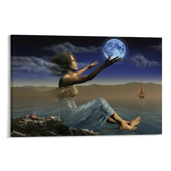 Salvador Dali Print Painting (55) Wall Art Poster Gifts Bedroom Prints Home Decor Hanging Picture Canvas Painting Posters 20x30inch(50x75cm)