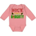 thumbnail image 3 of Inktastic Nice Until Proven Naughty with Holly and Gingerbread Man Boys or Girls Long Sleeve Baby Bodysuit, 3 of 5