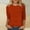 Orange, variant on Elvqul Plus Size T-Shirts for Women 3/4 Sleeve Soft Blue Crew Neck Tops Juniors Blouses Graphic T-Shirts