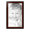 thumbnail image 2 of ArtToFrames 13" x 22" Honors Mahogany with Black Picture Frame, 13x22 inch Brown Wood Poster Frame (WOM-5154), 2 of 7