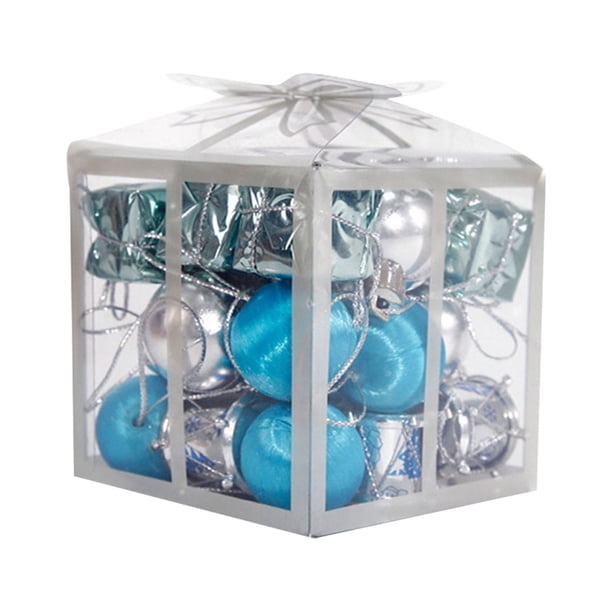 24PCS Christmas Ceiling Decorations Ball Plastic Electroplating Ball, Christmas tree decorations, home decor, party supplies, festival decorations, foldable design, lightweight, durable