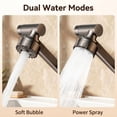 thumbnail image 5 of 360° Swivel Bathroom Sink Faucet, Copper Alloy 1080° 3-Stage Rotatable Faucet with 2 Water Modes, Hot & Cold Water Mixer Tap for RV Kitchen Lavatory, 5 of 10