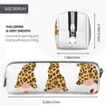 thumbnail image 3 of Honeii Christmas Gnomes In Leopard Pattern Pencil Case, Pencil Pouch, Pencil Case Small, Pencil Pouch Aesthetic, PVC Pencil Pouch, Pencil Bag, Makeup Pouch, 3 of 7