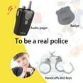 thumbnail image 4 of Toimothcn Baby Boys Girls Outfit Sets Sleeveless Career Officer Dress Up Vest Handcuffs Whistle Stage Performance Police Outfit Sets Soft Loose Festival Clothes Sets Comfy Children'S Clothing, 4 of 9
