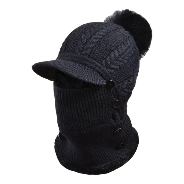 Gorro de Máscara de esquí de invierno shamjiam Pasamontañas para motocicleta negro