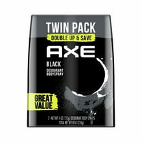 Axe Black 48H High Definition Scent Deodorant Body Spray 4 Oz, 2 Pack