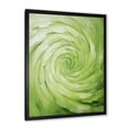 thumbnail image 4 of Designart "Dreamy Green Serene Spiral II" Abstract Spirals Picture Framed Wall Decor, 4 of 5