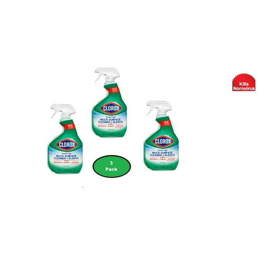 Clorox Clean-Up All Purpose Cleaner Spray with Bleach, Spray Bottle, Original, 32 oz( pack of 3)