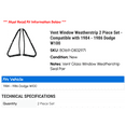 thumbnail image 2 of Vent Window Weatherstrip 2 Piece Set - Compatible with 1984 - 1986 Dodge W100 1985, 2 of 2