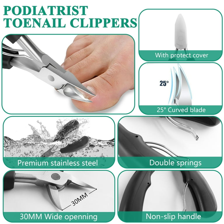 LANNEY 7-Piece Toenail Clipper Set For Thick Nails photo 8