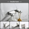 thumbnail image 4 of 4-Piece Bathroom Hardware Accessories Set Polished Chrome Towel Bar Set Square Towel Holder Kit Stainless Steel Wall Mounted, 4 of 15