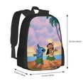 thumbnail image 3 of Stitch Backpack Lightweight Casual School Backpacks Bags Book Travel Hiking Camping Work, 16.5 Inch, 3 of 5